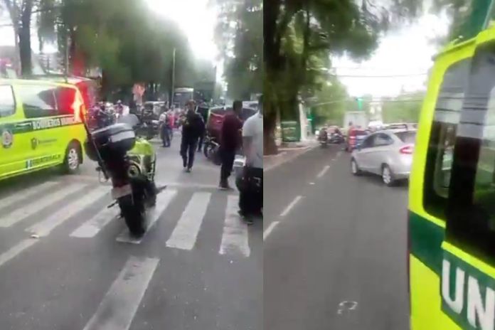 Accidente de tránsito múltiple registrado en la zona 9 capitalina. Foto La Hora: Captura de Pantalla