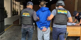 Alias "Ratón" recapturado por narcomenudeo en Santa Catarina Pinula. Foto La Hora: PNC