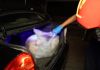 Hallan cuerpo envuelto en sábanas y bolsas dentro de automóvil en zona 12