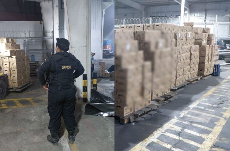 Hondureño pretendía ingresar a Guatemala con Q238 mil en botellas de licor de supuesto contrabando. Foto La Hora: PNC.