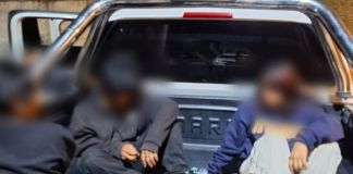 Rescatan a tres menores que eran retenidos por pandilleros en Santa Catarina Pinula. Foto La Hora: PNC.