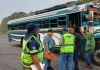 Detectan cobros indebidos y sobrecarga de pasajeros durante operativo en Fraijanes. Foto La Hora: DGT.