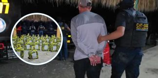 Allende Del Mar Zarceño Castillo identificado como el presunto líder de la estructura criminal. Foto La Hora: PNC.