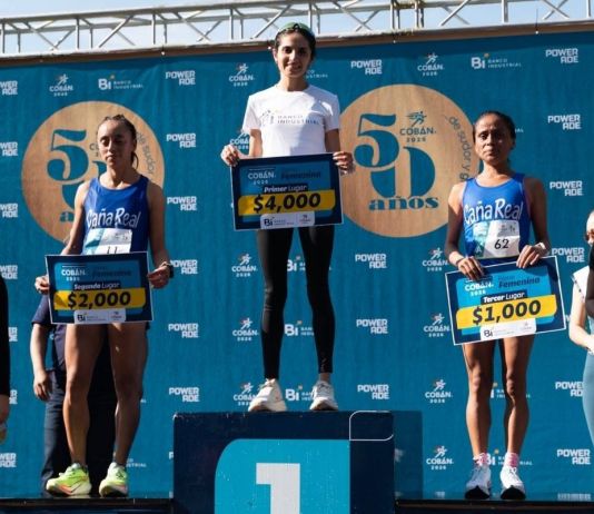 Viviana Aroche, conquista la Media Maratón de Cobán