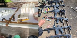Desmantelan narcolaboratorio y decomisan armas de alto calibre en San Marcos. Foto La Hora: Ejército de Guatemala.