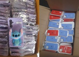 MP secuestra 196 cajas que contenían más de 80 mil estuches para teléfono MP secuestra 196 cajas que contenían más de 80 mil estuches para teléfono. Foto La Hora: MP.