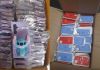 MP secuestra 196 cajas que contenían más de 80 mil estuches para teléfono. Foto La Hora: MP.