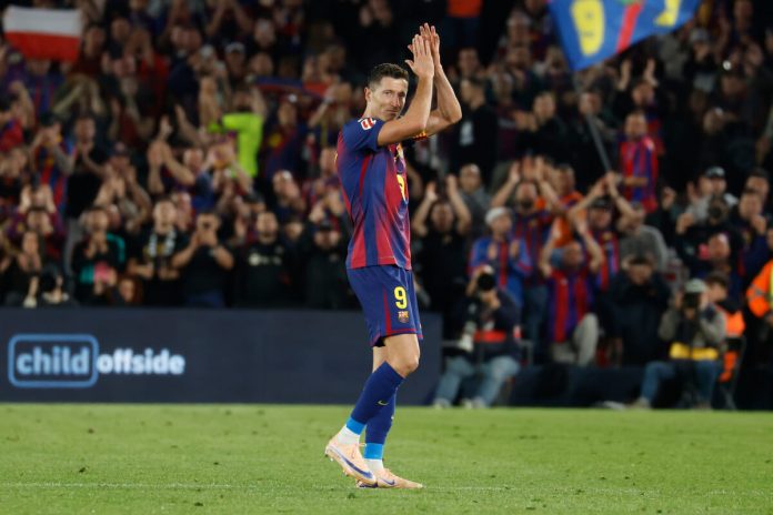 El FC Barcelona, en el último partido del polaco Robert Lewandowski en el Spotify Camp Nou, venció 3-1 al Betis.
