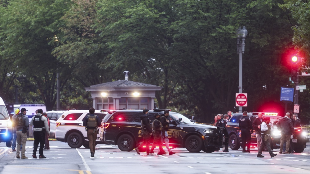 El perímetro de la Casa Blanca fue cerrado como medida de seguridad ante ataque de esta tarde. Foto La Hora: EFE