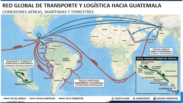 ruta tráfico de precursores de fentanilo