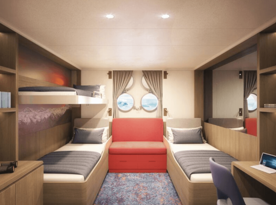 Cabina Triple ojo de buey