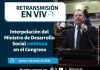 El Congreso de la República prosigue hoy con la interpelación del Ministro de Desarrollo Social, Abelardo Pinto.