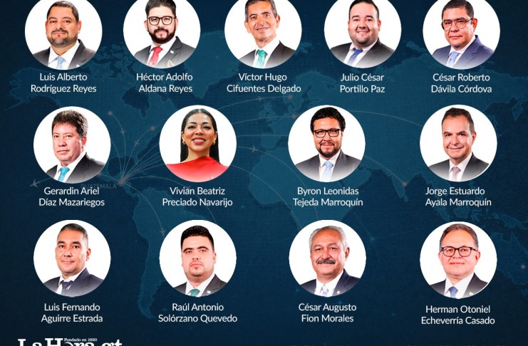 Los 13 diputados que gastaron en viáticos el equivalente a 65 salarios mínimos en 18 días. Diseño La Hora: Roberto Altán.