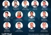 Los 13 diputados que gastaron en viáticos el equivalente a 65 salarios mínimos en 18 días. Diseño La Hora: Roberto Altán.