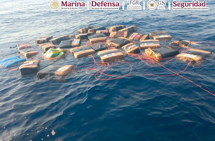 México intercepta más de dos toneladas de cocaína en el Pacífico