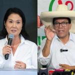 Combo de fotografías de archivo que muestra a los candidatos a la segunda vuelta presidencial en Perú, Keiko Fujimori (i) y Roberto Sánchez. Foto: La Hora/ EFE/Renato Pajuelo/Fernando Gimeno