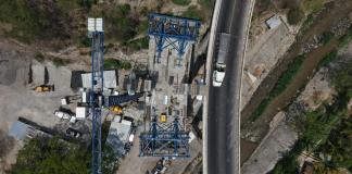 El primer puente extradosado de Guatemala avanza a un 65% en su construcción. Foto La Hora: CIV.