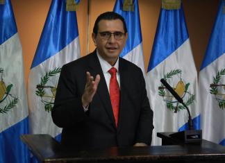 Fiscal General Gabriel García Luna en su primera conferencia de prensa. Foto La Hora: Daniel Ramírez