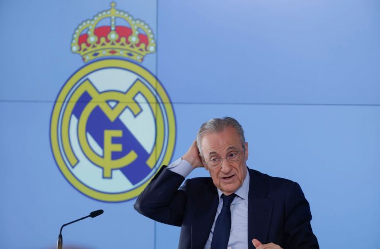 El presidente del Real Madrid, Florentino Pérez, durante su reciente rueda de prensa, habló sobre su futuro en el club, criticó a gran parte de la prensa y arremetió contra el Barcelona por el Caso Negreira.