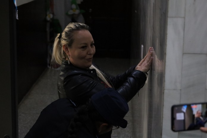 Archivo de María Marta Castañeda en Torre de Tribunales tras su captura. Foto La Hora: Daniel Ramírez