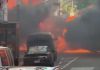 Un vehículo se incendió y explotó cerca de la estatua del Toro de Wall Street (Charging Bull) en pleno Distrito Financiero de Manhattan.