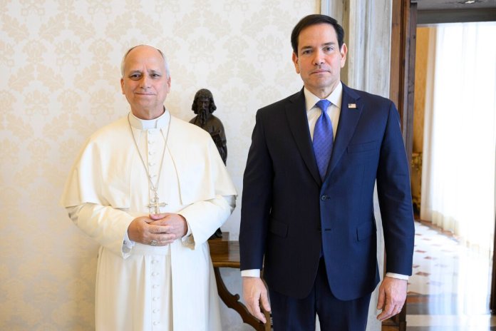 León XIV y Rubio sellan el compromiso de buenas relaciones tras los insultos de Trump