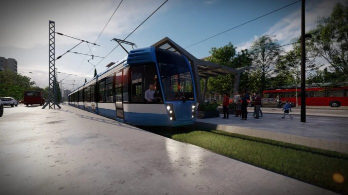 Imagen con fines ilustrativos de cómo puede ser el Metro Riel, tomada del sitio de ANI.