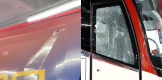 Aficionados atacan autobús del Real Madrid previo al clásico en Barcelona.