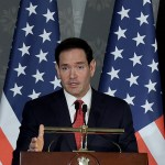 Marco Rubio, secretario de Estado de Estados Unidos realiza una visita a Nueva Delhi, India. Este domingo, dijo que esperan un acuerdo pronto con Irán. Foto La Hora: EFE