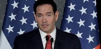 Marco Rubio, secretario de Estado de Estados Unidos realiza una visita a Nueva Delhi, India. Este domingo, dijo que esperan un acuerdo pronto con Irán. Foto La Hora: EFE