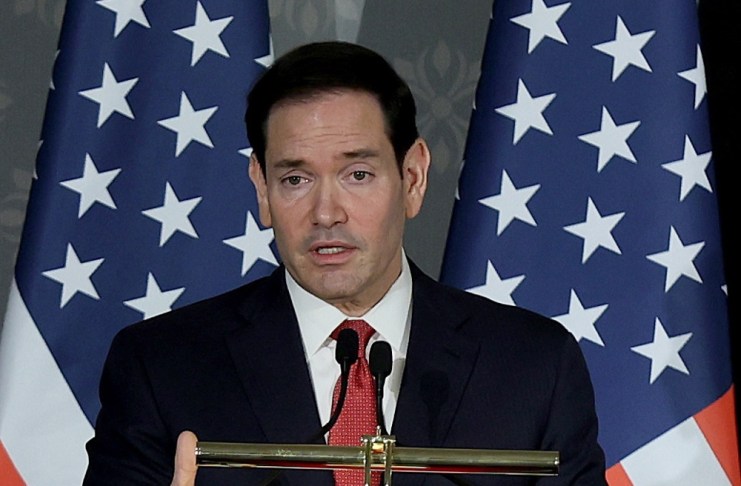 Marco Rubio, secretario de Estado de Estados Unidos realiza una visita a Nueva Delhi, India. Este domingo, dijo que esperan un acuerdo pronto con Irán. Foto La Hora: EFE
