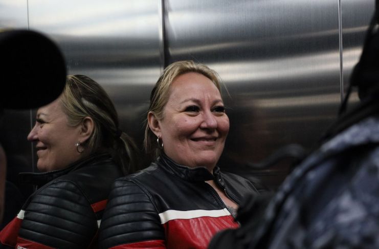 Archivo de María Marta Castañeda Torres siendo trasladada en Torre de Tribunales. Foto: La Hora