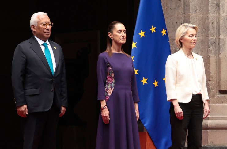 La presidenta de México, Claudia Sheinbaum y Von der Leyen. Foto La Hora: EFE
