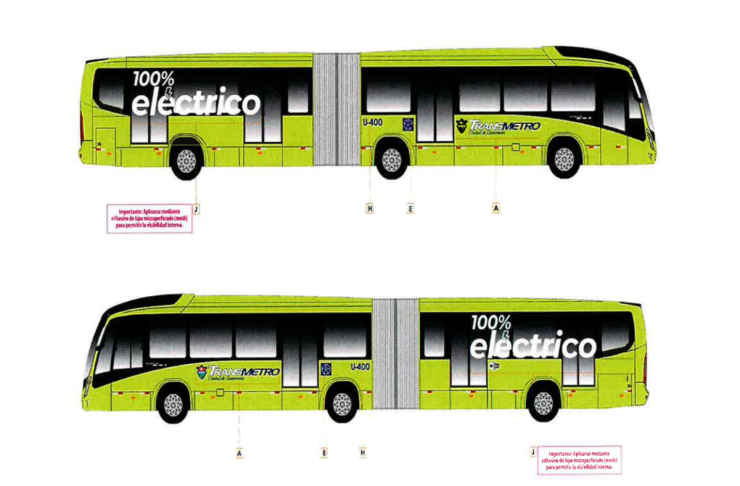Municipalidad de Guatemala renovará flota de Transmetro con un lote de buses BRT eléctricos