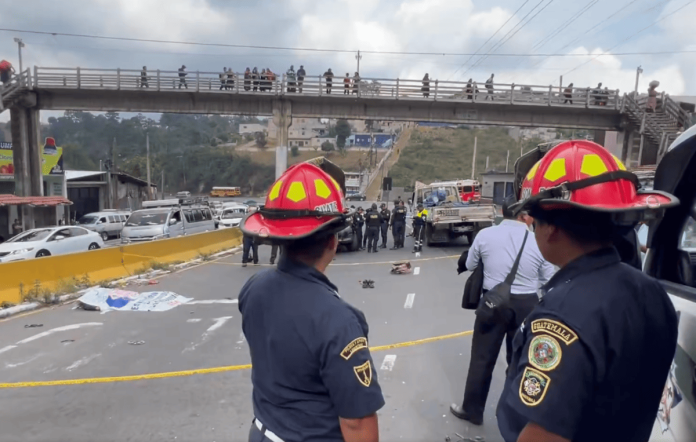 A la altura del kilómetro 42 de la ruta interamericana, deja a una persona herida y otra fallecida. Foto: ASONBOMD
