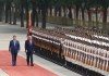 Presidente de China, Xi Jinping, (i) junto al presidente de EE.UU., Donald Trump (d), durante su visita de Estado. Foto La Hora: EFE