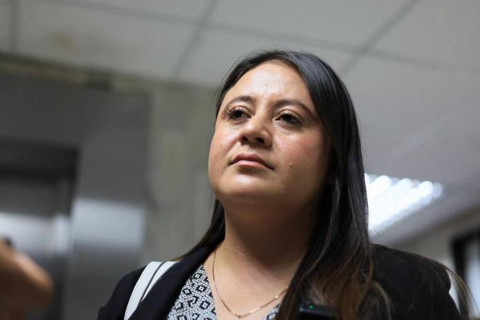 La Sala Tercera de Apelaciones Penal confirmó la absolución y libertad a favor de la fiscal Astrid Pimentel. Foto La Hora: Daniel Ramírez