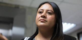 La Sala Tercera de Apelaciones Penal confirmó la absolución y libertad a favor de la fiscal Astrid Pimentel. Foto La Hora: Daniel Ramírez