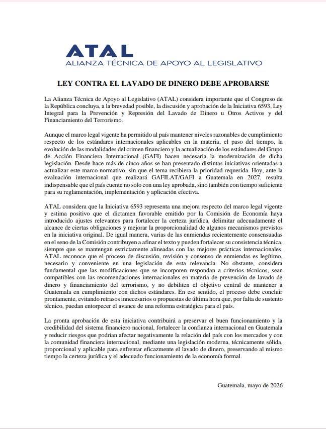 comunicado ATAL