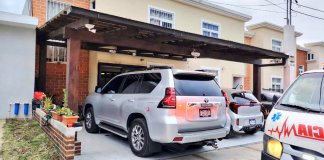 El MP analiza grabaciones de cámaras de seguridad y otros elementos encontrados en la vivienda donde fueron asesinados los esposos Pérez Lucas, en San José Pinula.