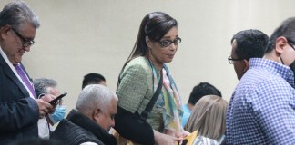 El Tribunal De Mayor Riesgo C rechazó una nueva petición de medida sustitutiva de Roxana Baldetti dentro del caso Agua Mágica. Foto La Hora: Archivo