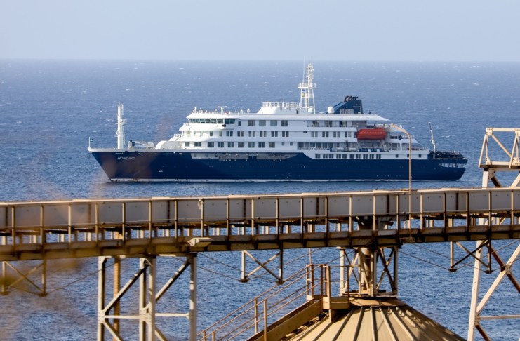 El crucero holandés MV Hondius., en donde se registran varios casos de hantavirus. Foto La Hora: EFE