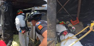 Bomberos localizan a bebé fallecido tras caer en fosa séptica en Jalapa.