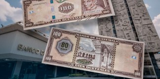 Banco de Guatemala presenta emisión de billete conmemorativo de Q100 El Banguat presentó esta mañana la edición conmemorativa del billete de Q100. Foto La Hora: Jesús Ríos