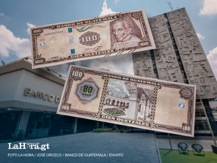 billete de Q100 El Banguat presentó esta mañana la edición conmemorativa del billete de Q100. Foto La Hora: Jesús Ríos