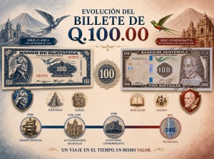 Del “nahualeño” al billete conmemorativo: así ha evolucionado el billete de Q100