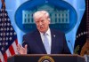 Ataque de EE. UU. contra Irán se suspende a petición de aliados árabes, anuncia Trump Fotografía de archivo, del presidente de Estados Unidos, Donald Trump. Foto La Hota: EFE