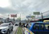 Persona fallecida en el kilómetro 13.5 de carretera a El Salvador complica el tránsito.