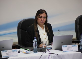 El Organismo Judicial asegura que Claudia Paredes ha sido objeto de amenazas e intimidaciones sin especificar los hechos a los cuales se refiere. Foto La Hora: Daniel Ramírez