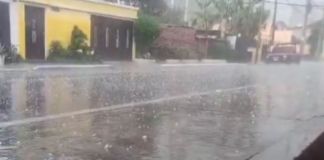 En los municipios de San José y Santa Catarina Pinula se informó por parte de internautas la caída de granizo tras la lluvia.